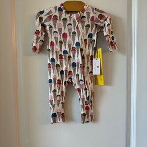 New Baby Pink Chicken Bamboo Romper